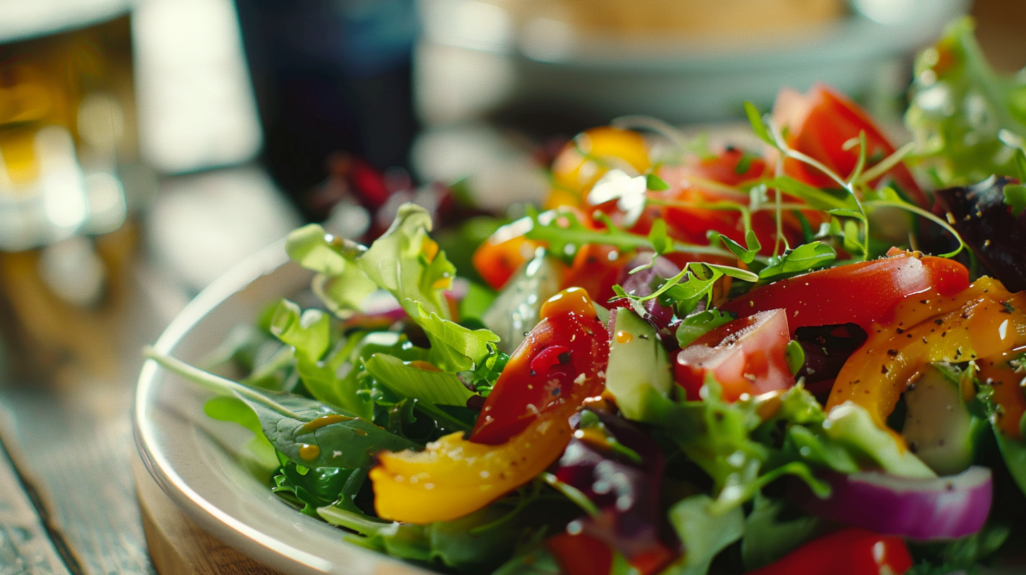 An image of a vegetable salad symbolizing a healthy meal.