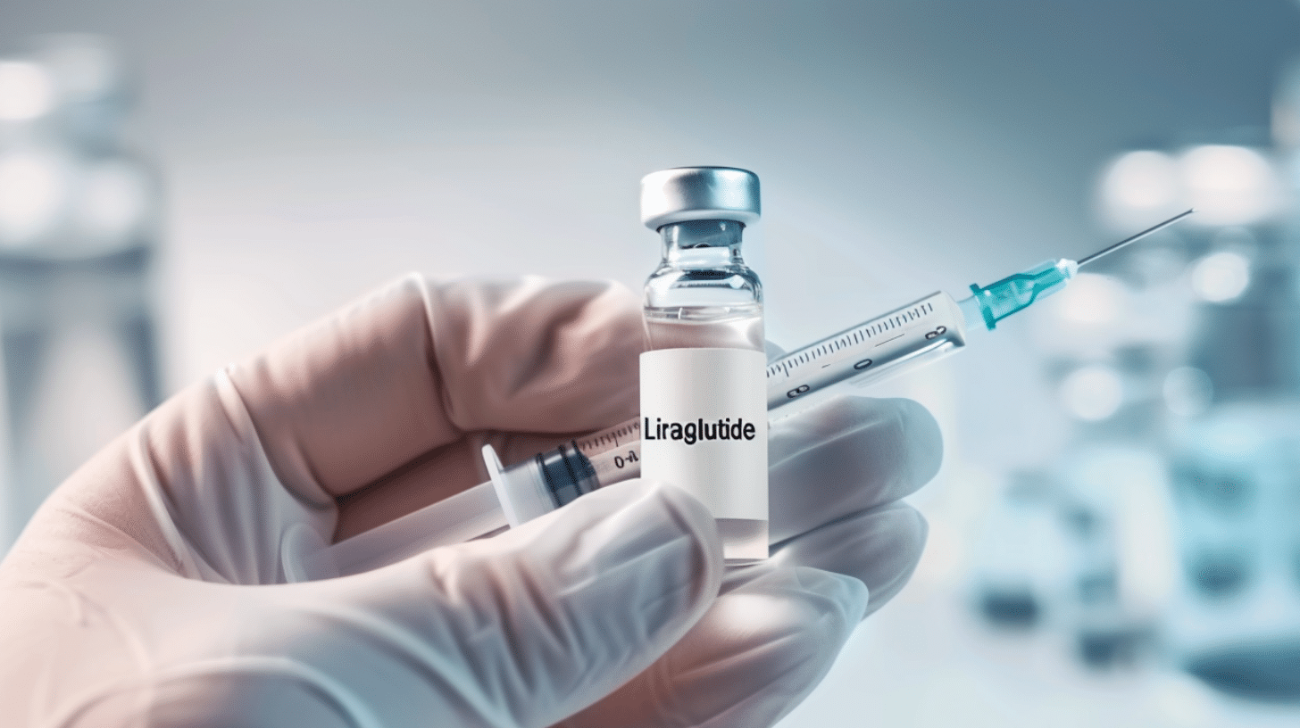 An image of a medication labelled 'Liraglutide'.