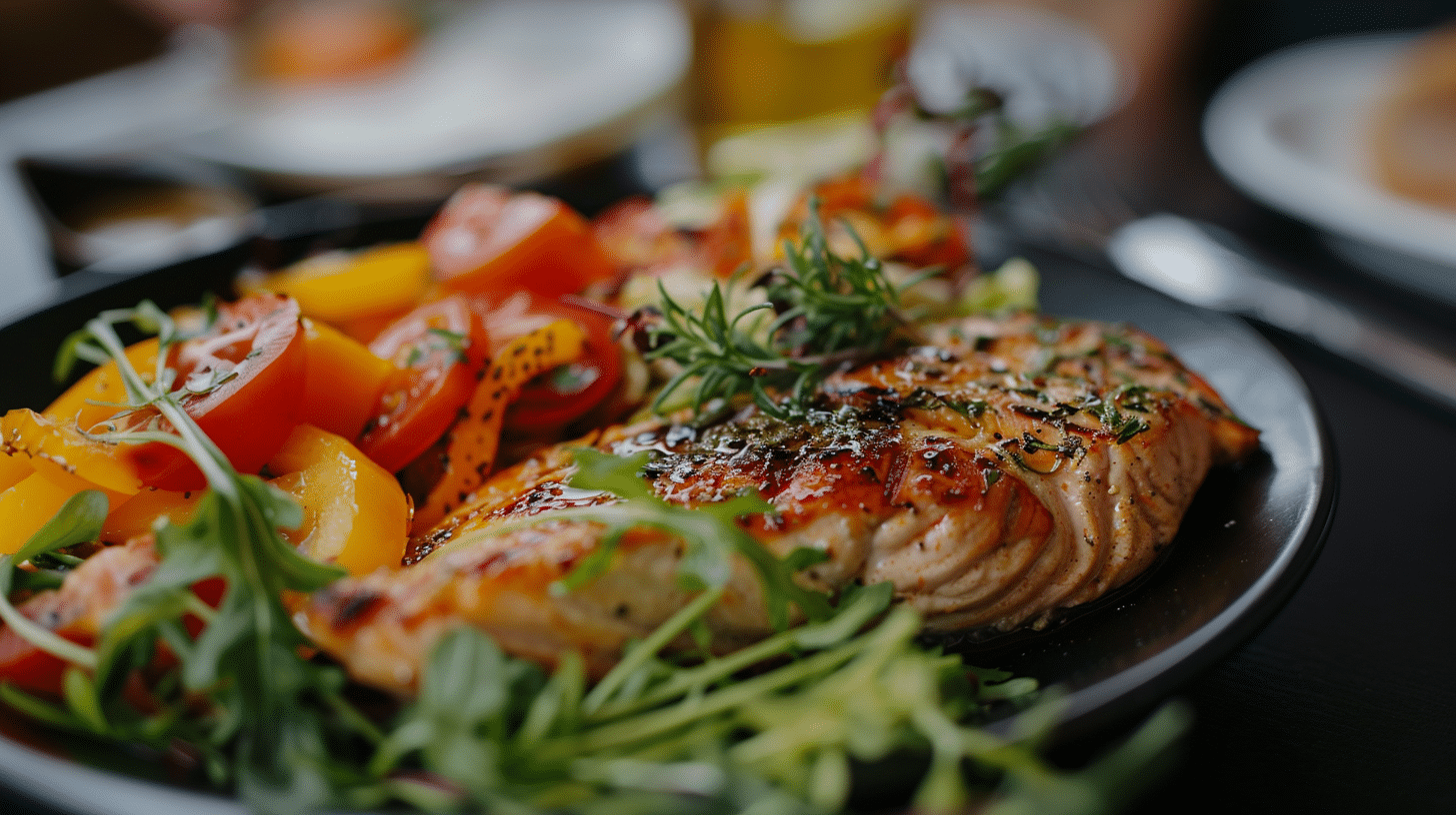 A plate full of healthy meals.