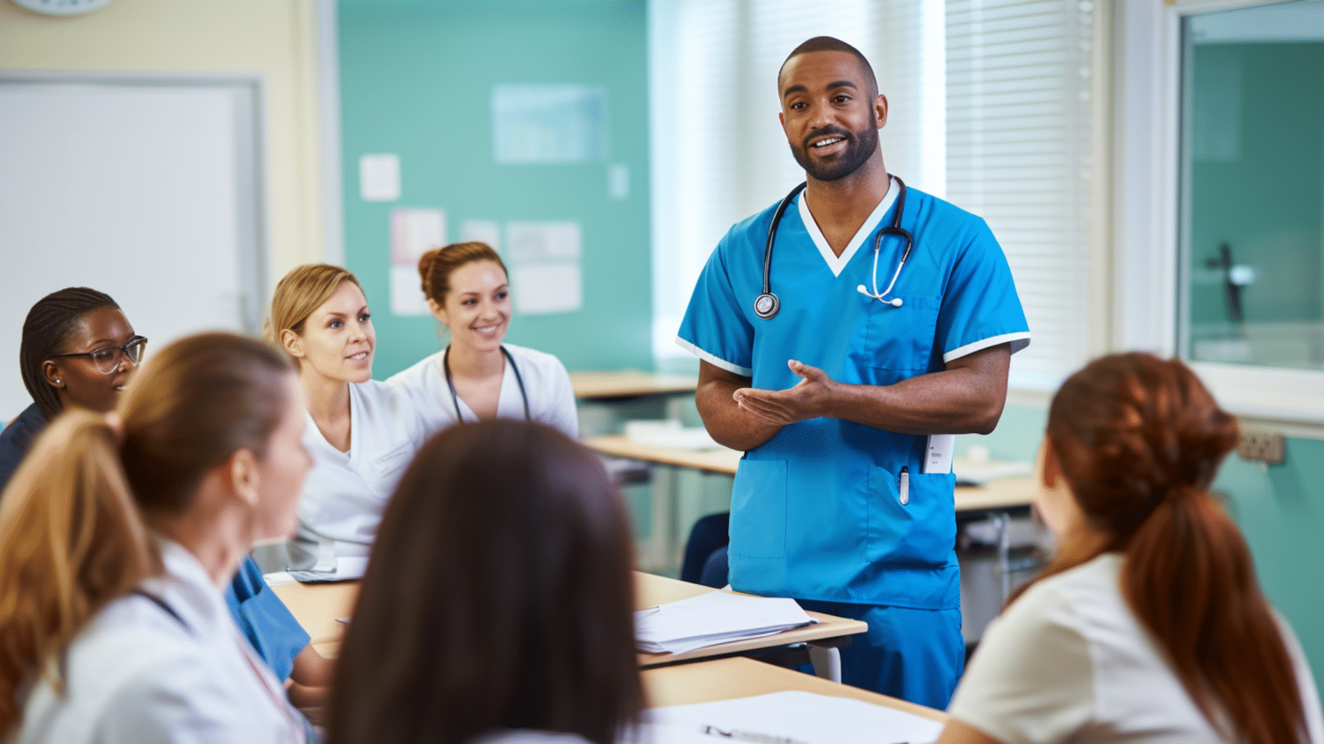 A medical professional has nutritional counseling.