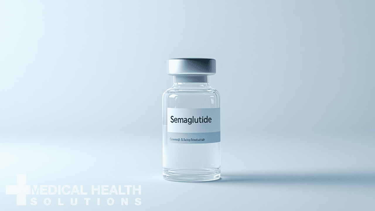 A vial containing Semaglutide.